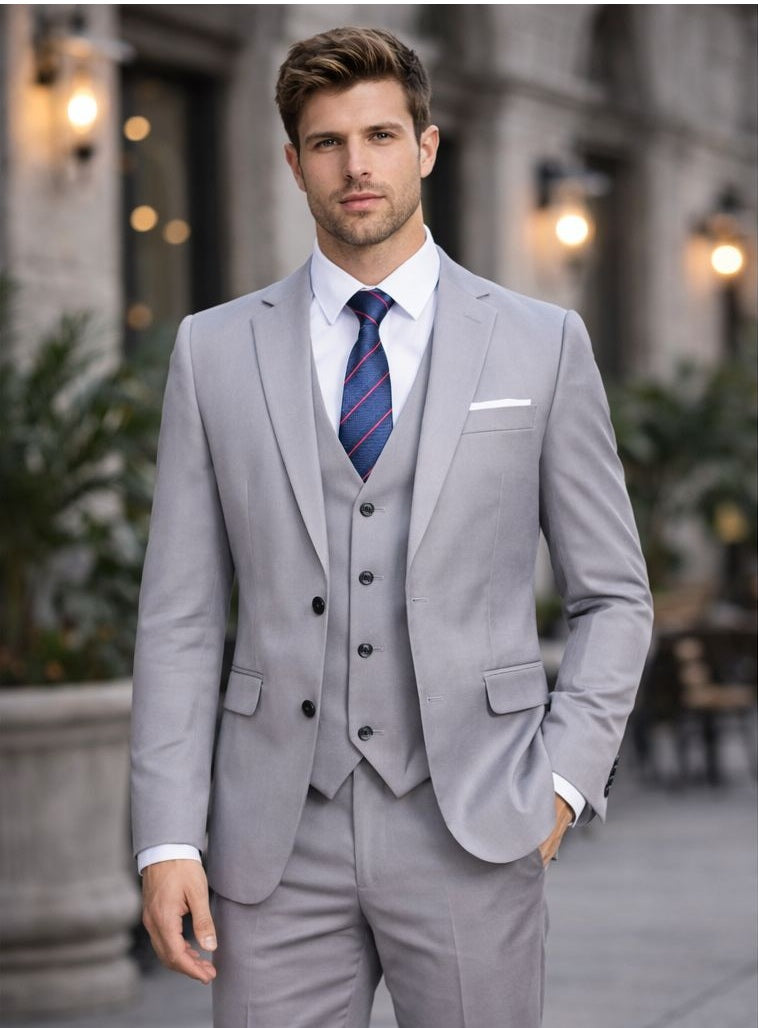 Abito Elegante Uomo Blu Slim Fit – Completo Giacca e Pantalone per Cerimonia, Eventi e Occasioni Formali