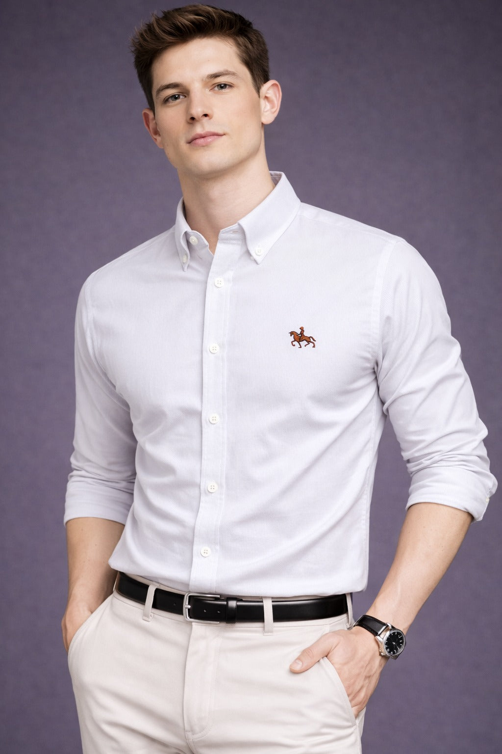 Camicia Uomo Blu Navy Slim Fit – Eleganza Casual in Cotone Premium