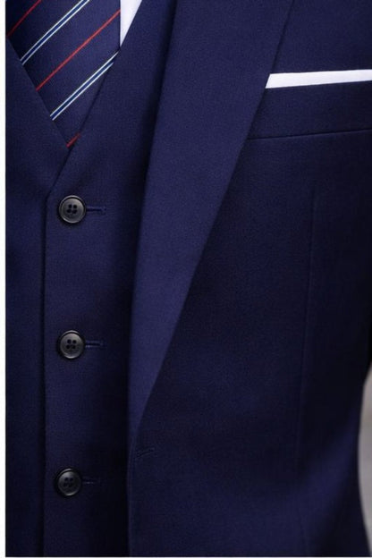 Abito Elegante Uomo Blu Slim Fit – Completo Giacca e Pantalone per Cerimonia, Eventi e Occasioni Formali